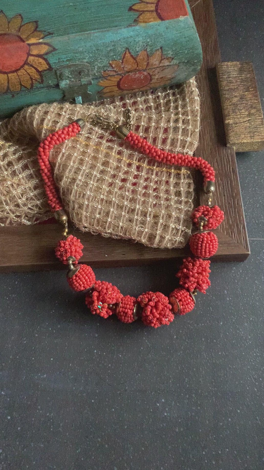 Marigold Beaded Necklace