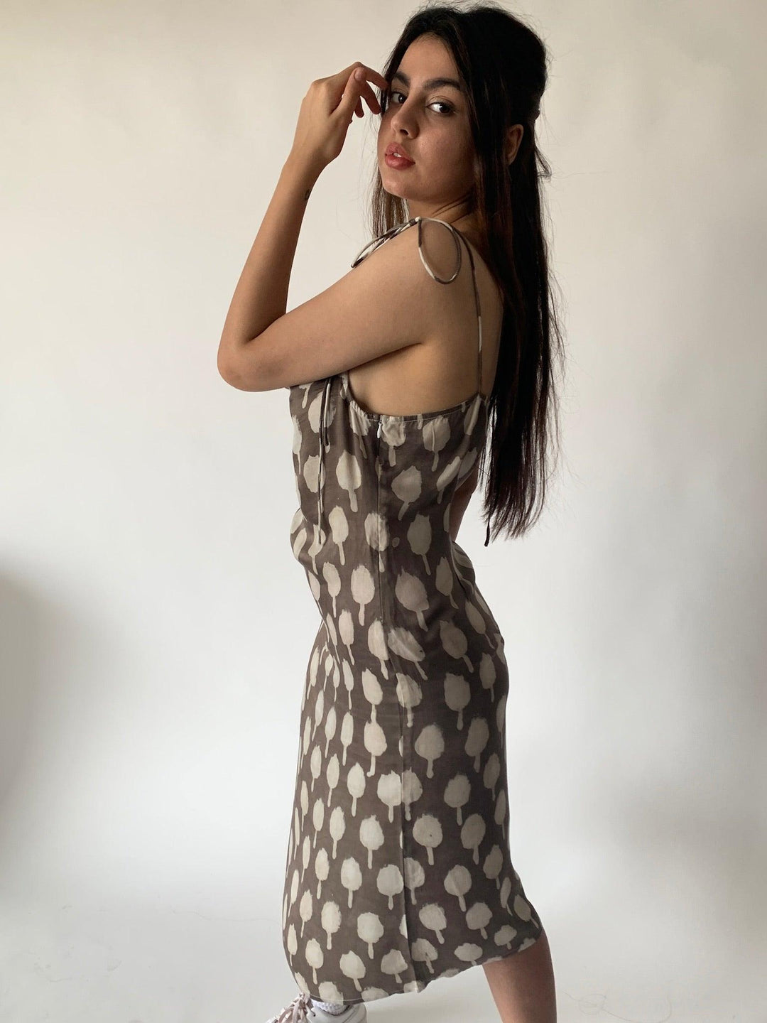 String Tie Long Dress - SHIVKA