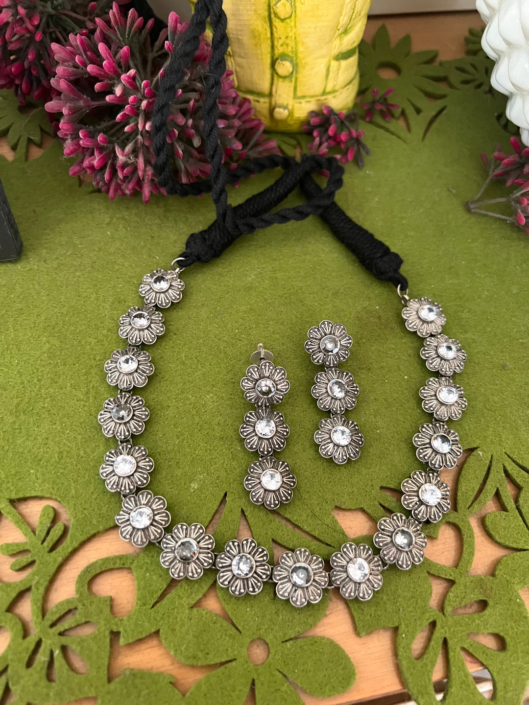 Vintage Necklace with Earrings