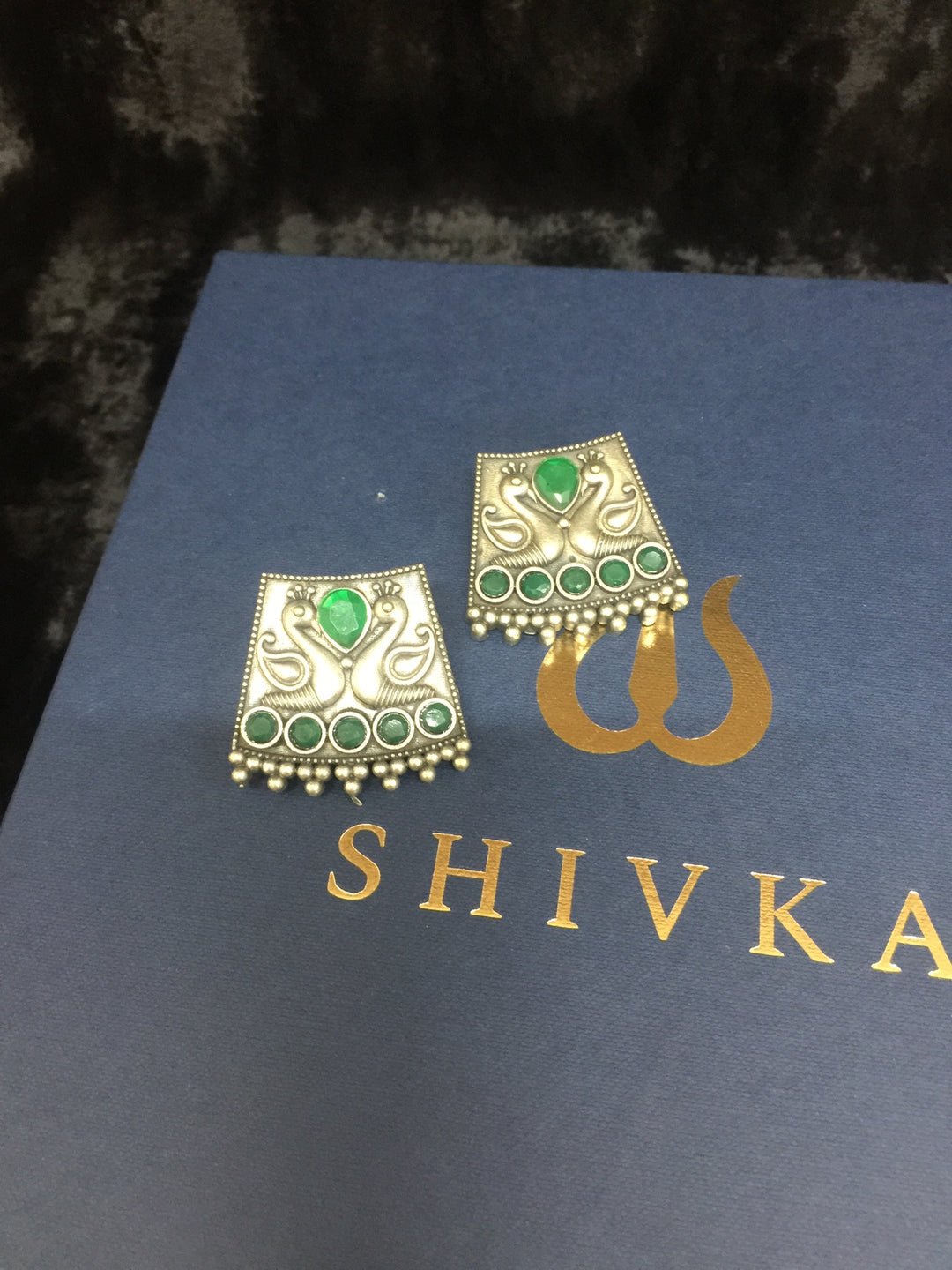 Antique Twin Peacock Earrings