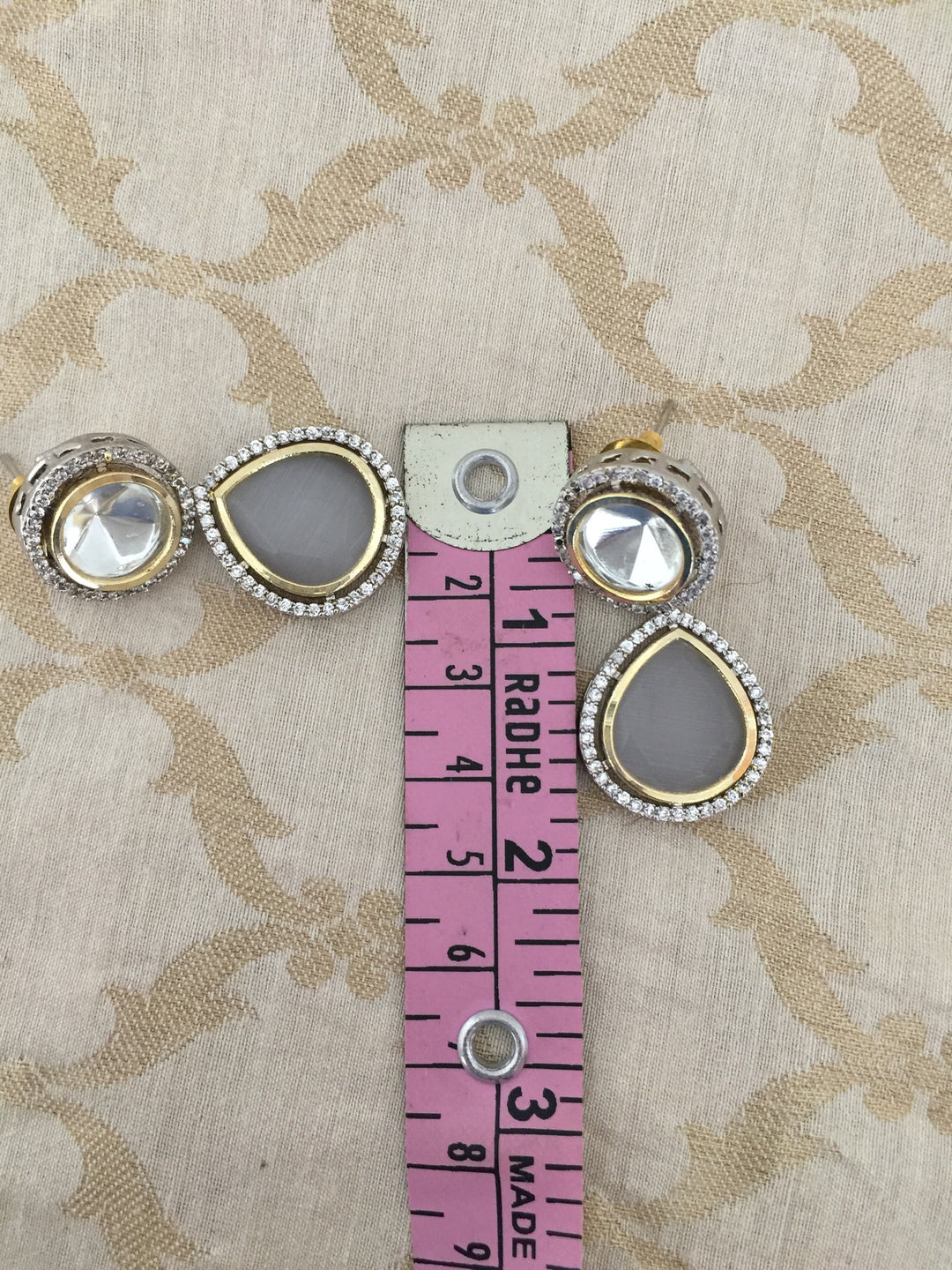 Victorian Kundan Necklace with Earrings