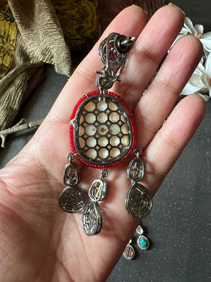 Designer Victorian Necklace with Statement Earrings