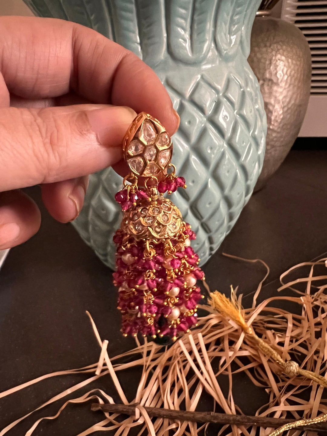 Kundan Choker with Statement Earrings - SHIVKA