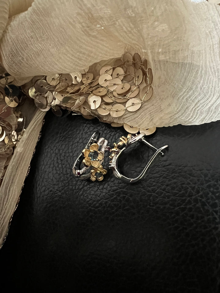 Designer Pure 925 Silver Baali Earrings