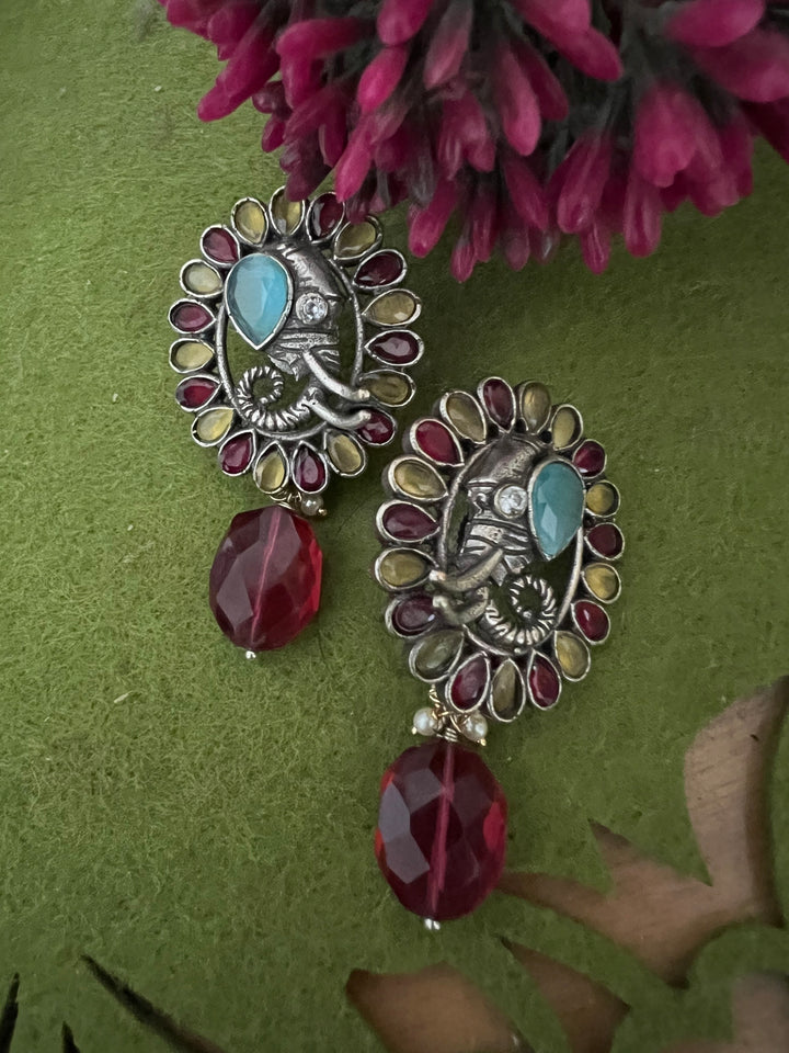 Scintillating Gemstones Earrings