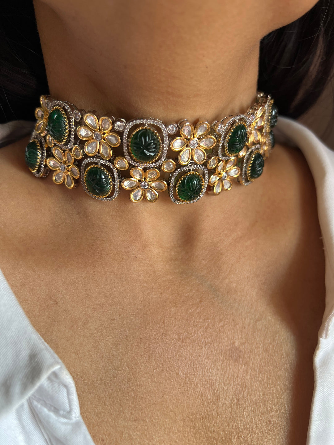 Kundan Choker with Earrings