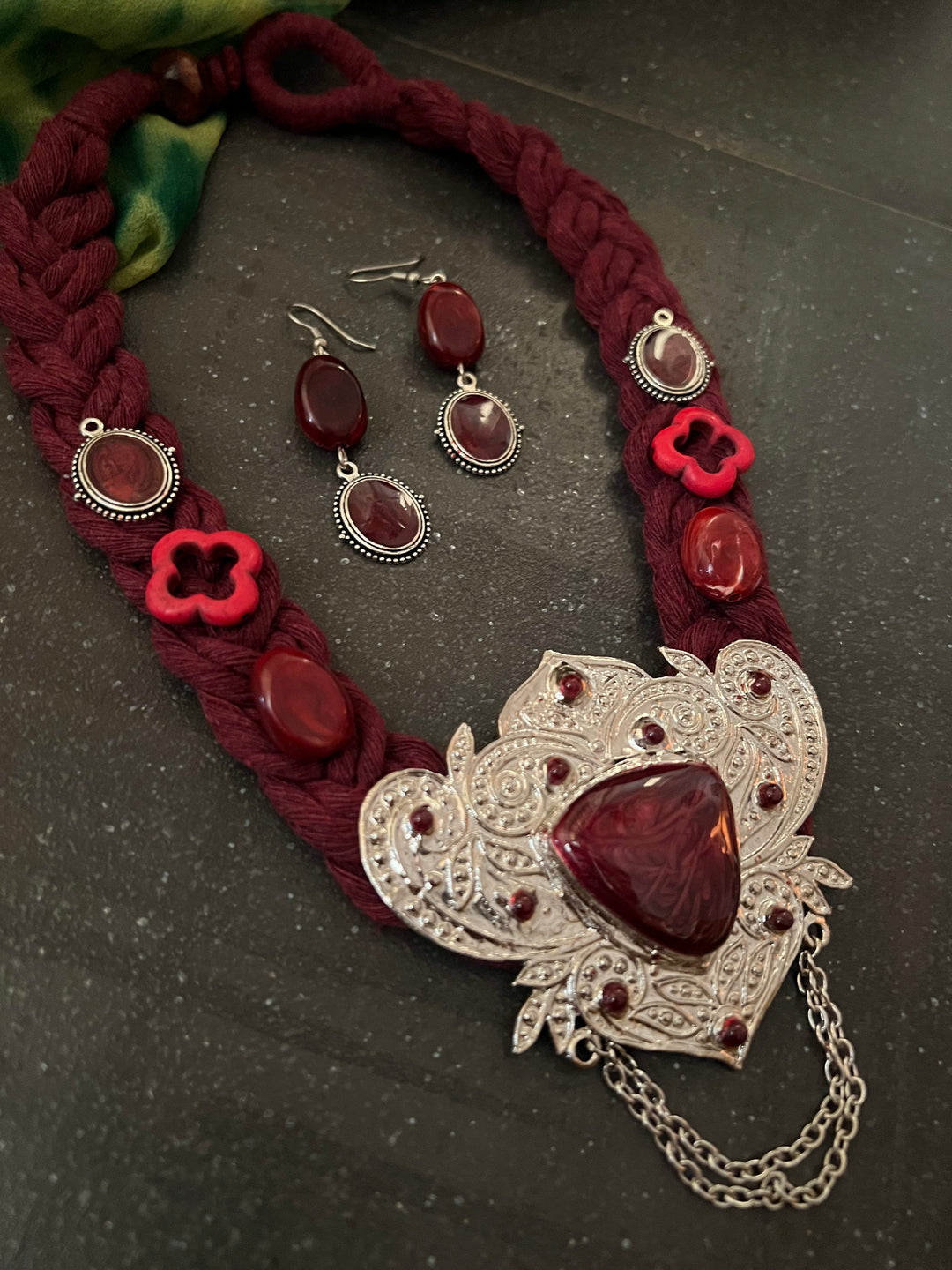 Fusion Necklace with Earrings