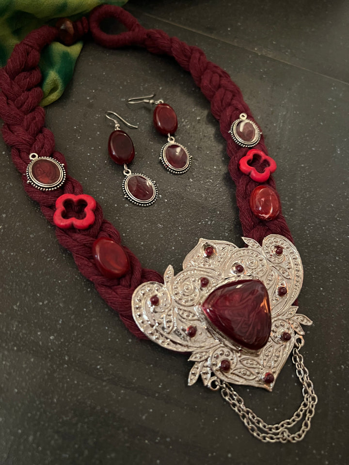 Fusion Necklace with Earrings