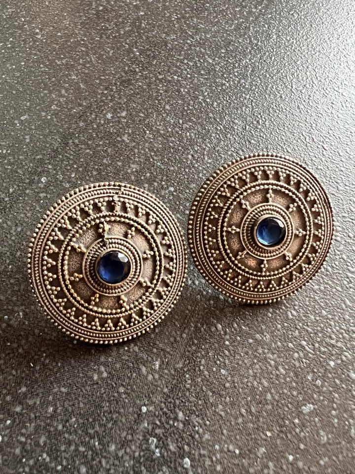 Antique Blue Stone Studs