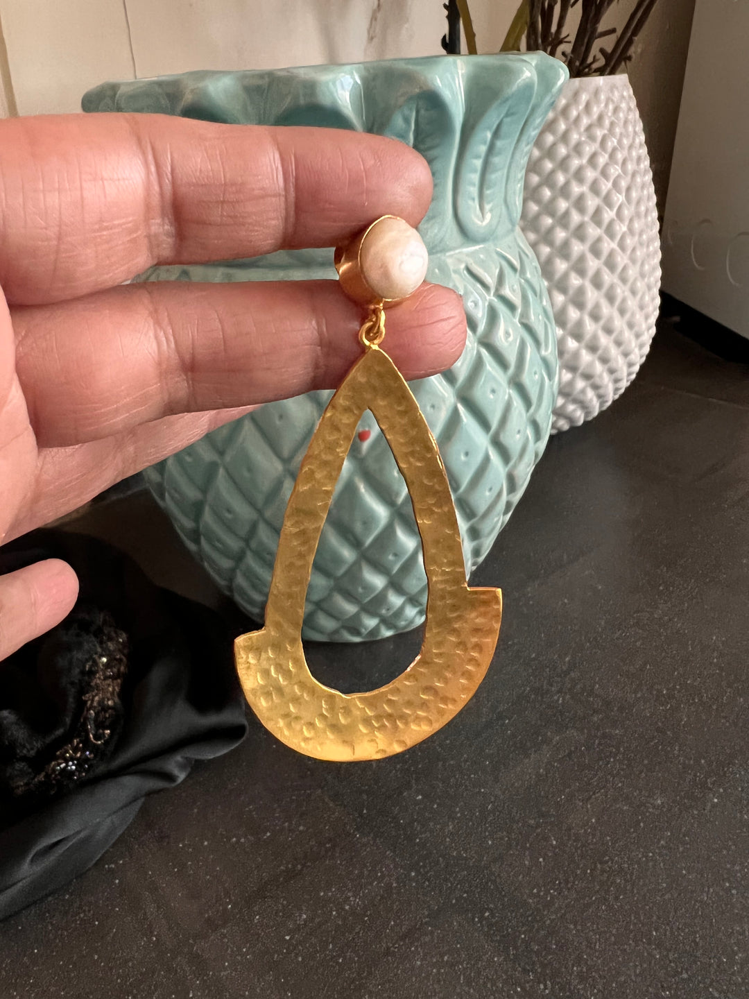 Designer Pearl Stud Danglers