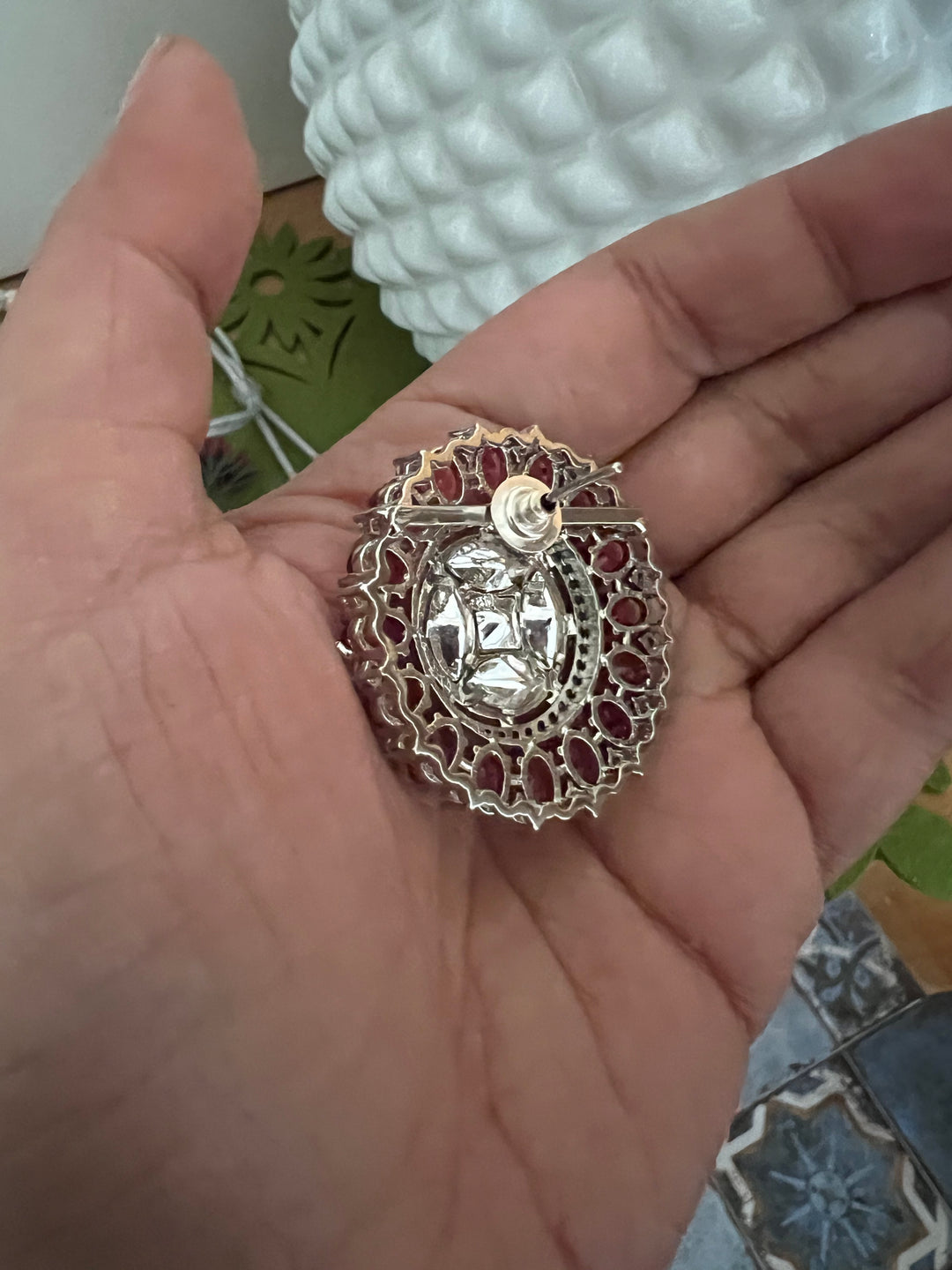 Victorian Kundan Choker Necklace with Earrings