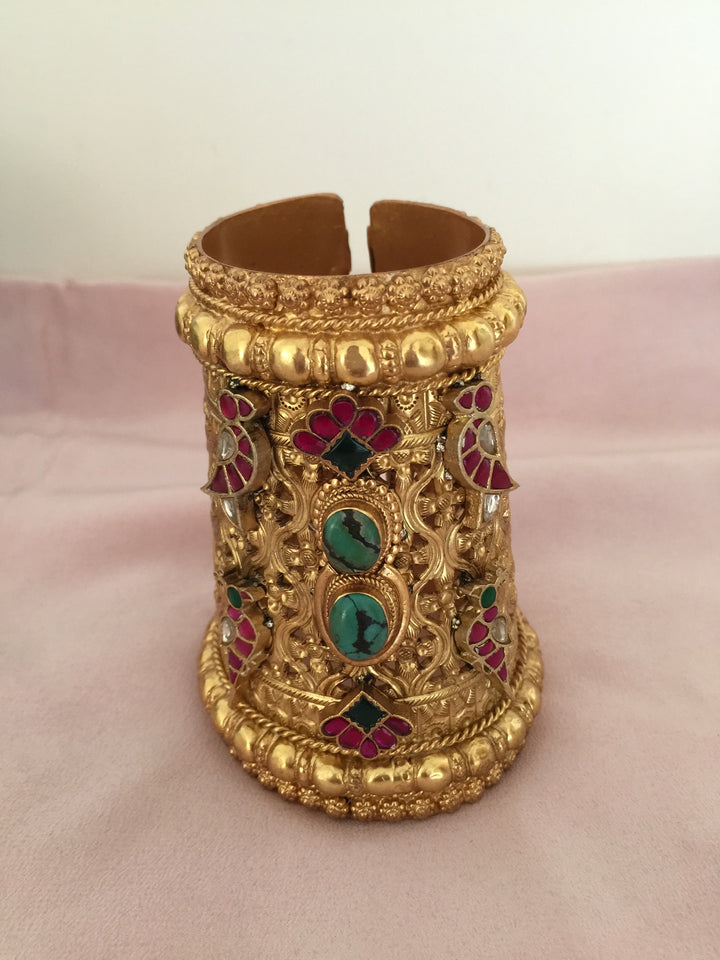 Royal Rajasthani Handcuff Bracelet | Pure 925 Silver Handcuff