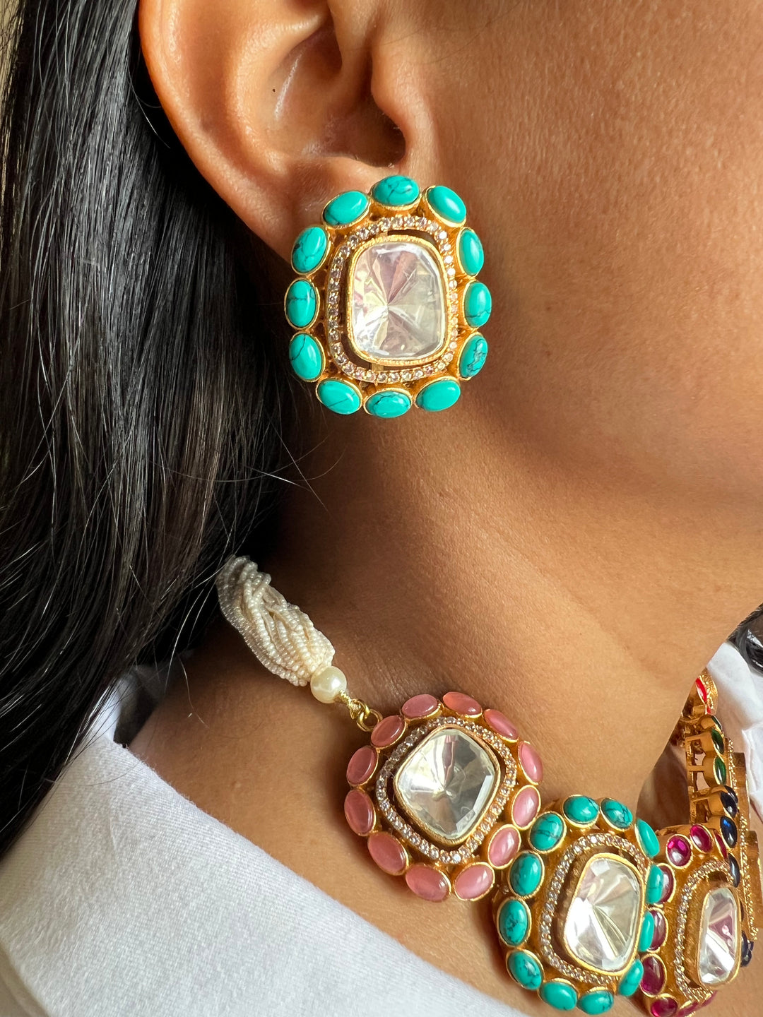 SHIVKA Designer Choker with Earrings