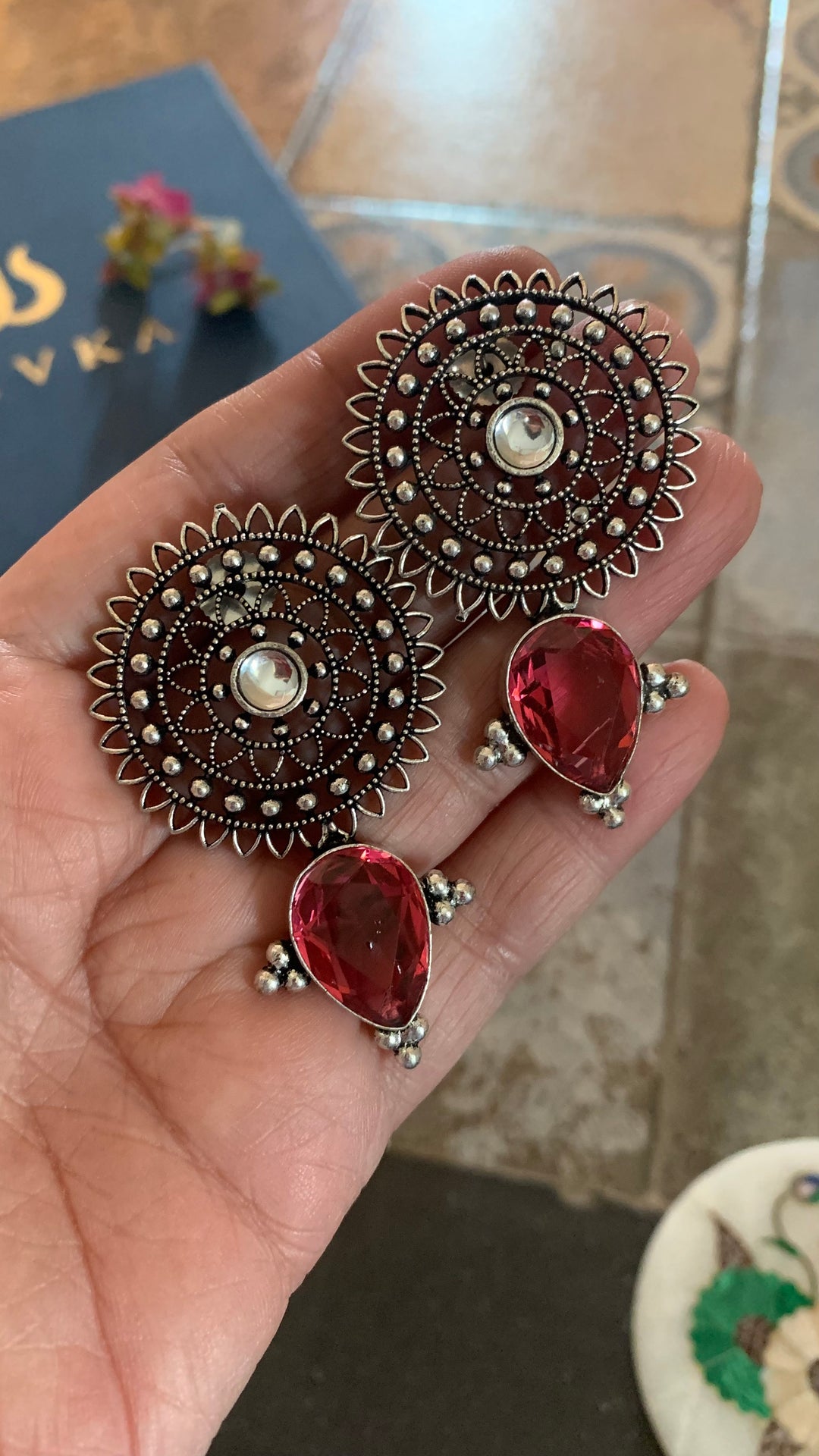 Designer Stone Earrings