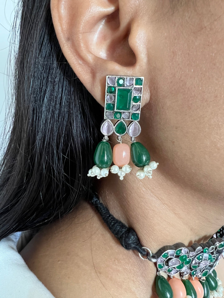 Antique Choker with Earrings