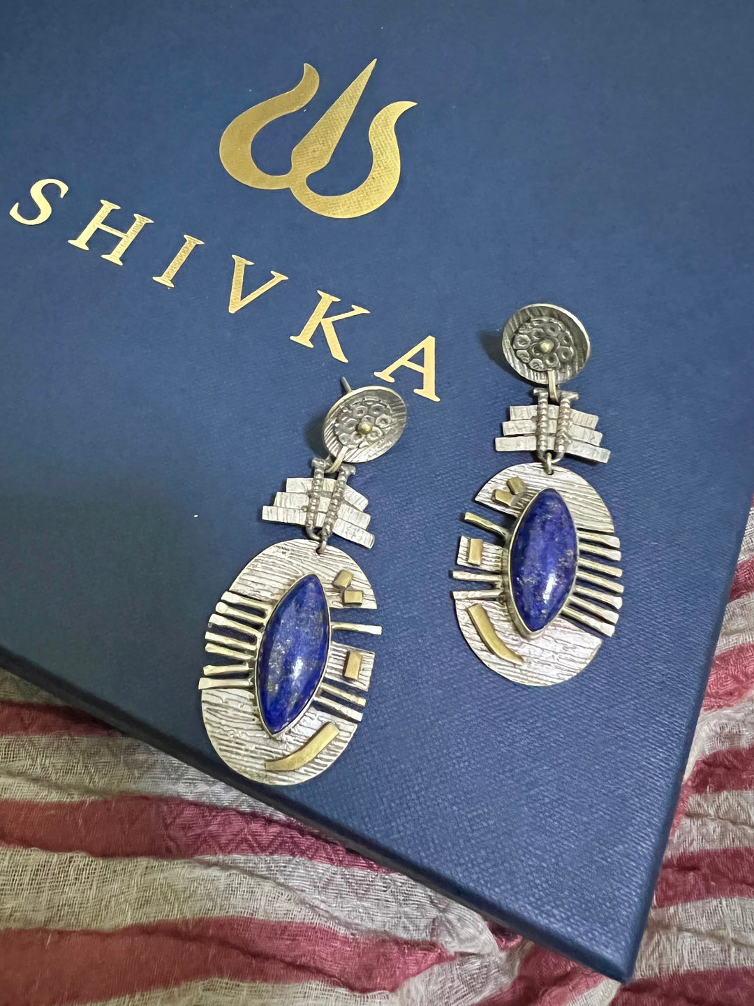Vintage Lapis Lazuli Earrings