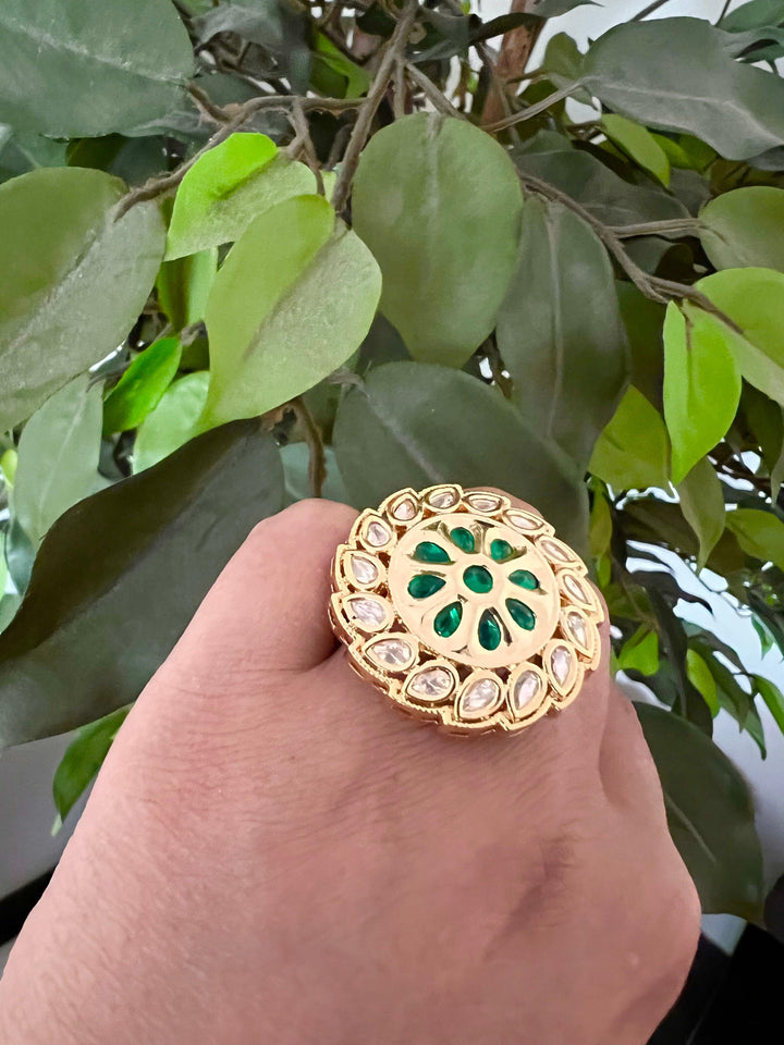 Kundan Wedding Ring - SHIVKA