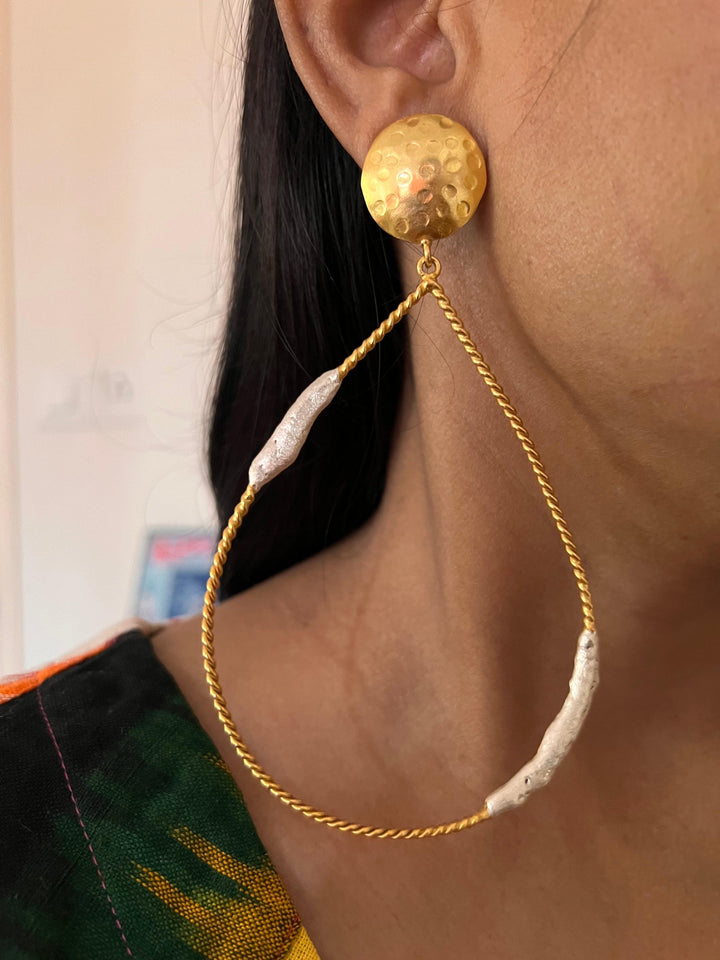 Statement Designer Long Danglers - SHIVKA