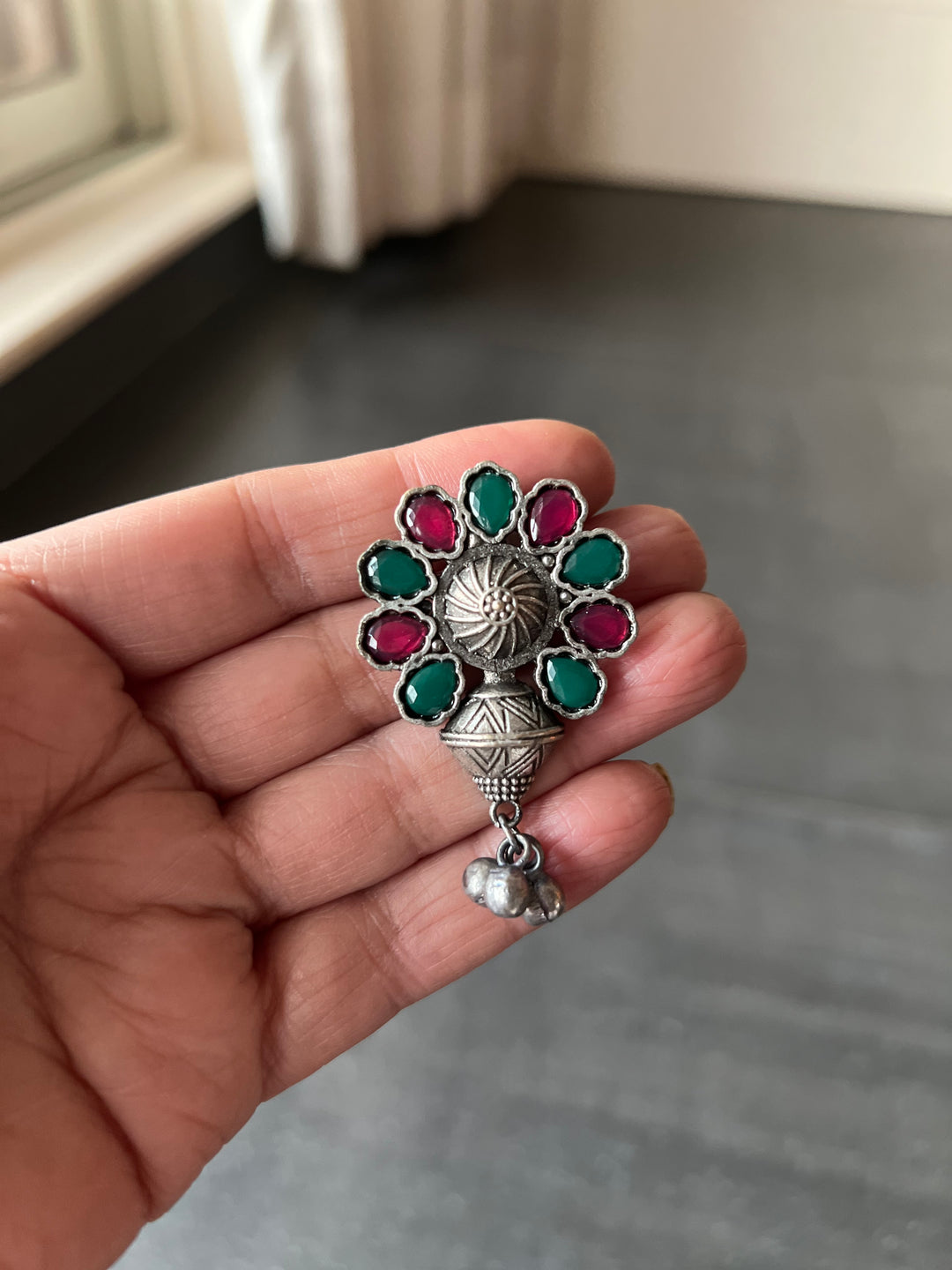 Antique Flower Stud Earrings