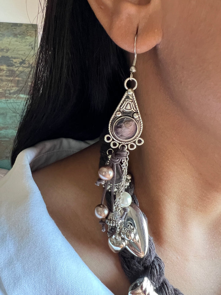 Fusion Hasli Necklace with Earrings