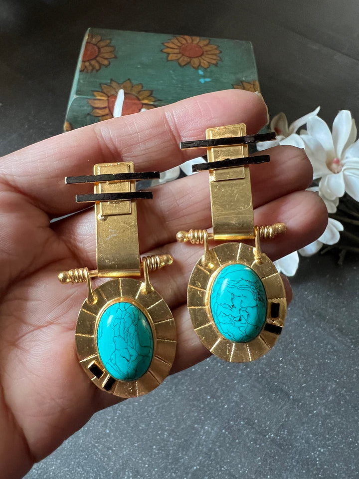 Vintage Stone Earrings