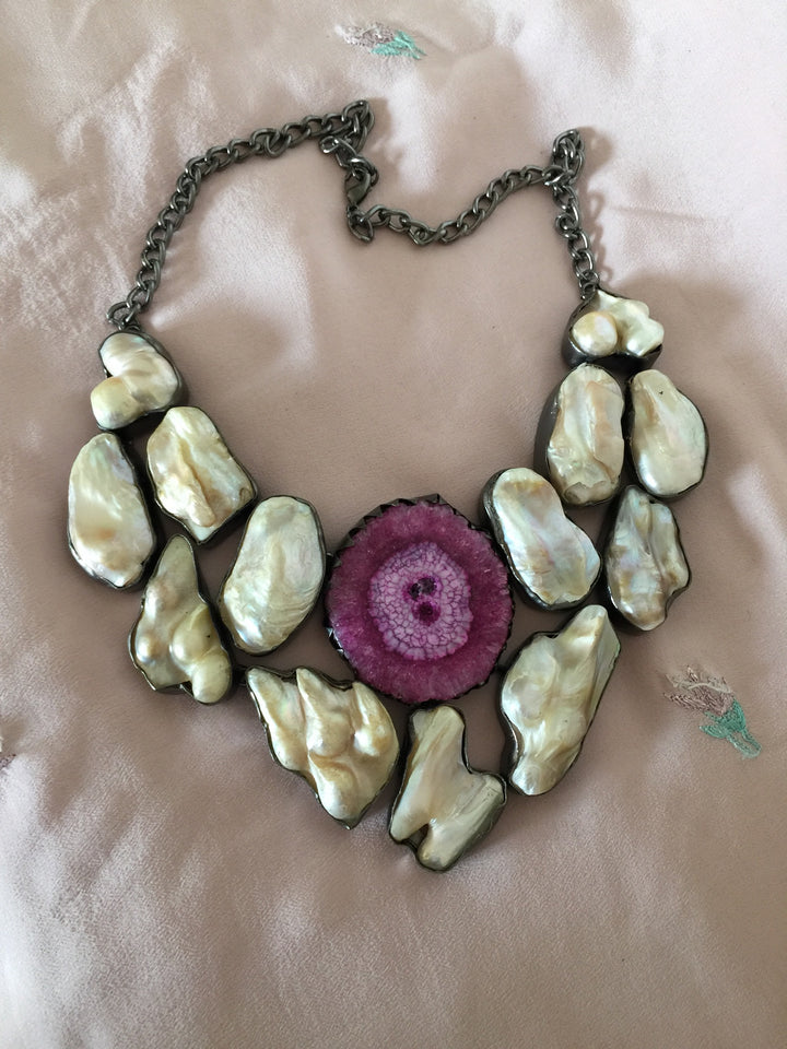 Statement Baroque Pearl Necklace