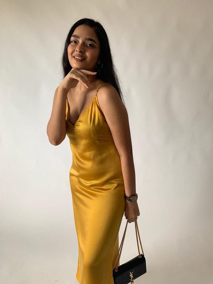 Milano Satin Maxi Dress - SHIVKA