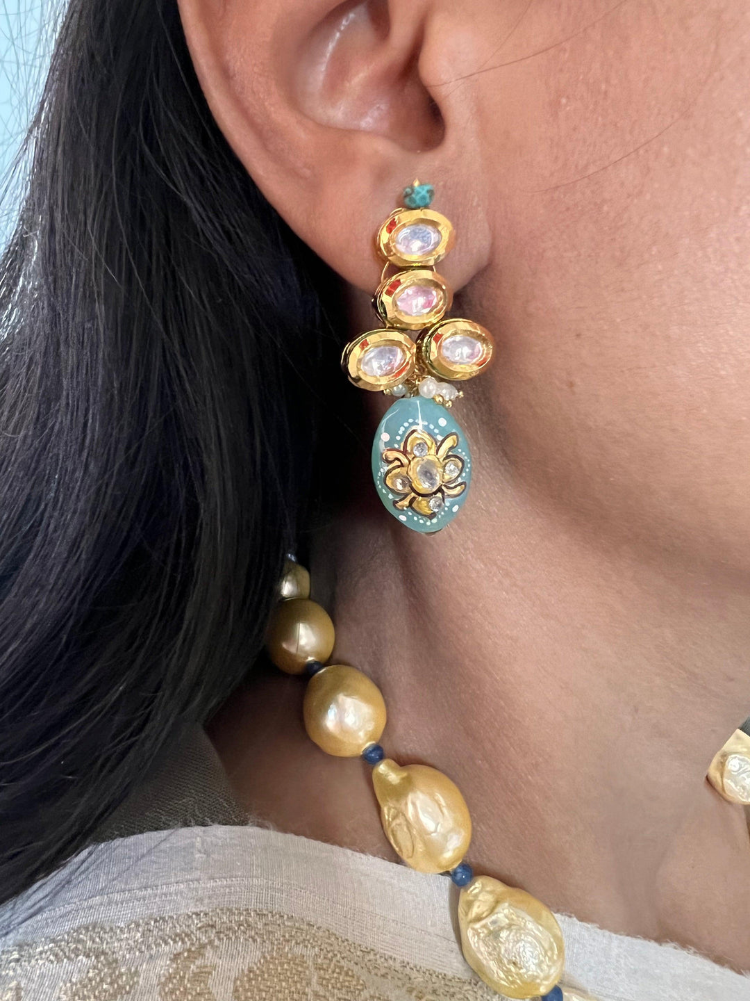 Vintage Fusion Necklace with Earrings - SHIVKA