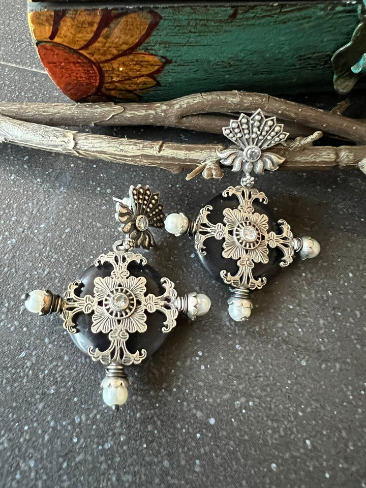 Antique Brass Earrings