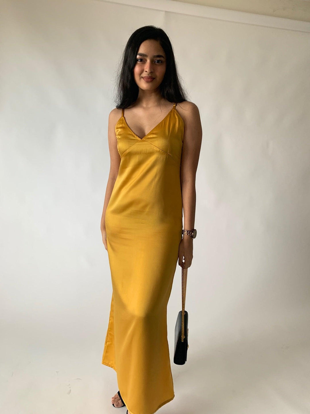 Milano Satin Maxi Dress - SHIVKA