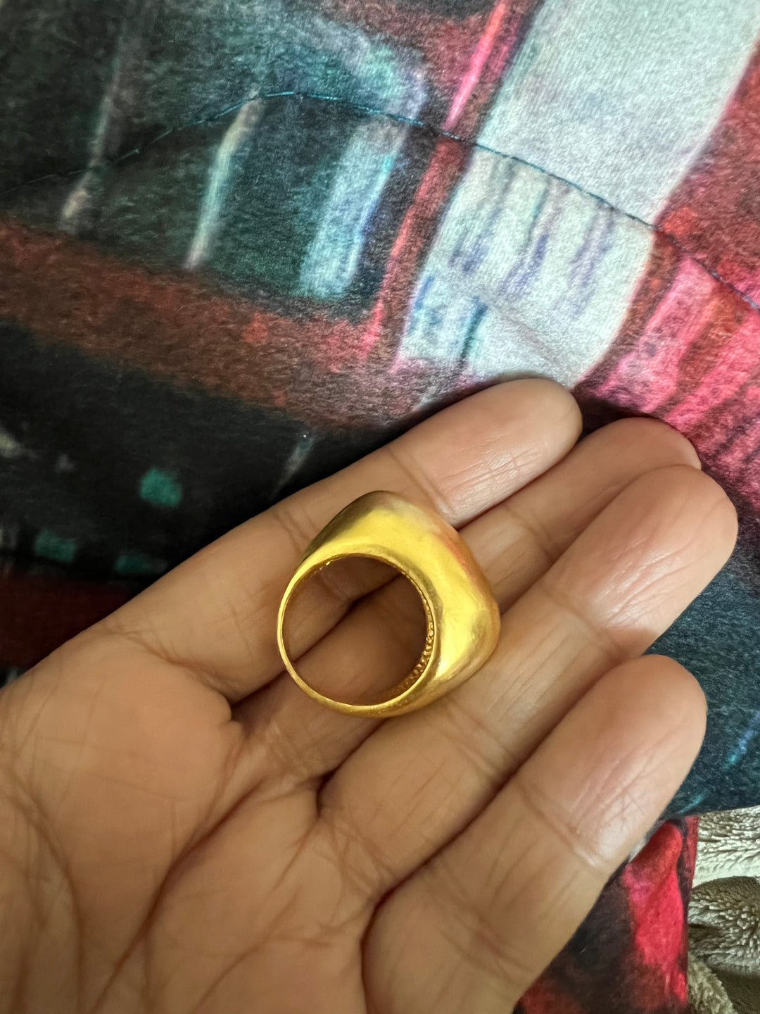 Gold Plated Brass Ring