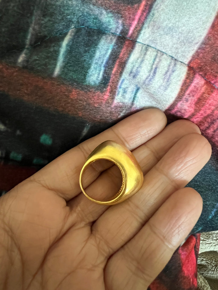 Gold Plated Brass Ring
