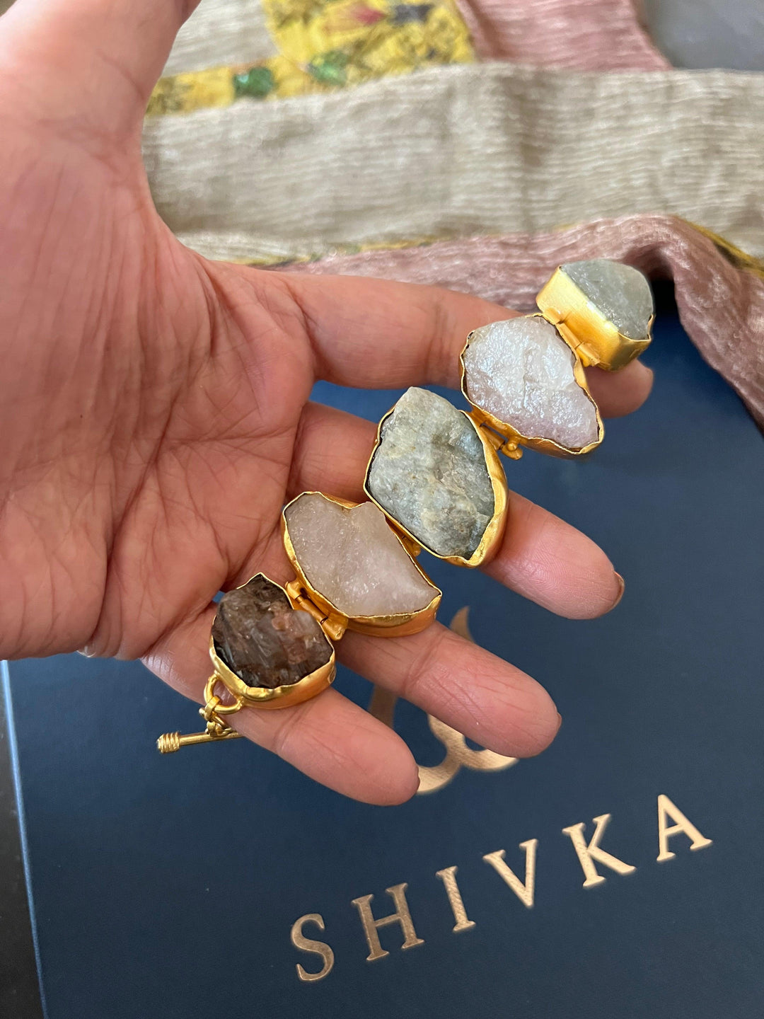 Raw Druzy Stone Bracelet - SHIVKA