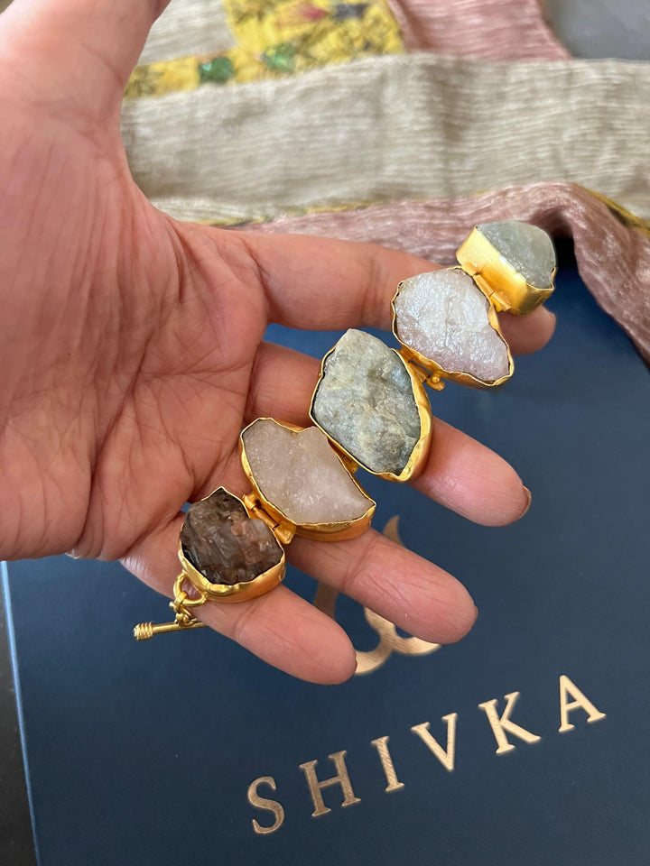 Raw Druzy Stone Bracelet - SHIVKA