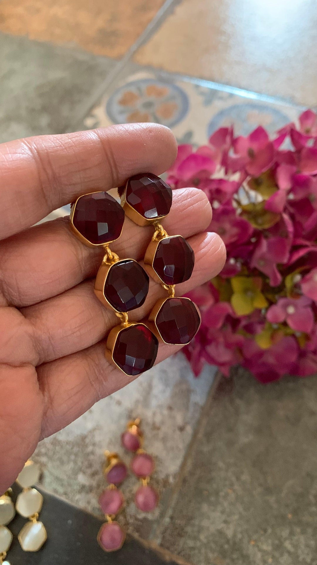 Hexagon Earrings - SHIVKA