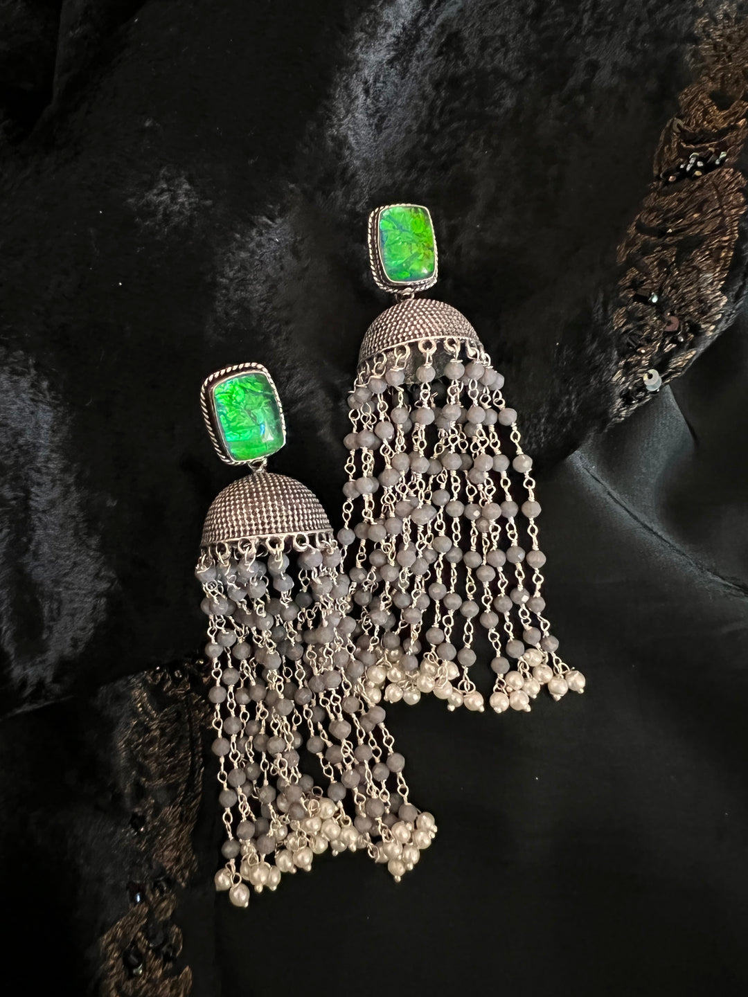 Beautiful Tasseled Long Danglers