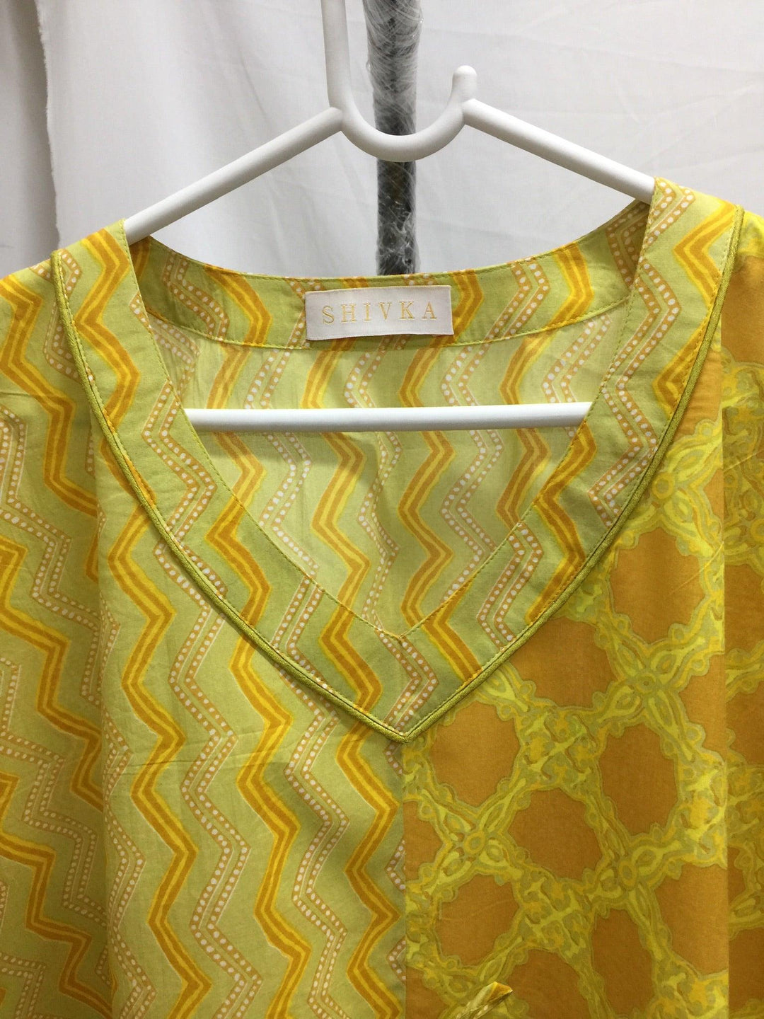 Indian Print Cotton Kaftan - SHIVKA