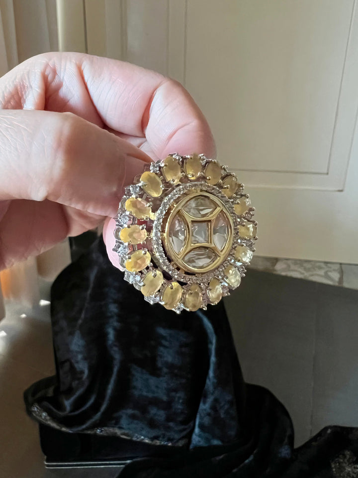 Victorian Kundan Choker Necklace with Earrings