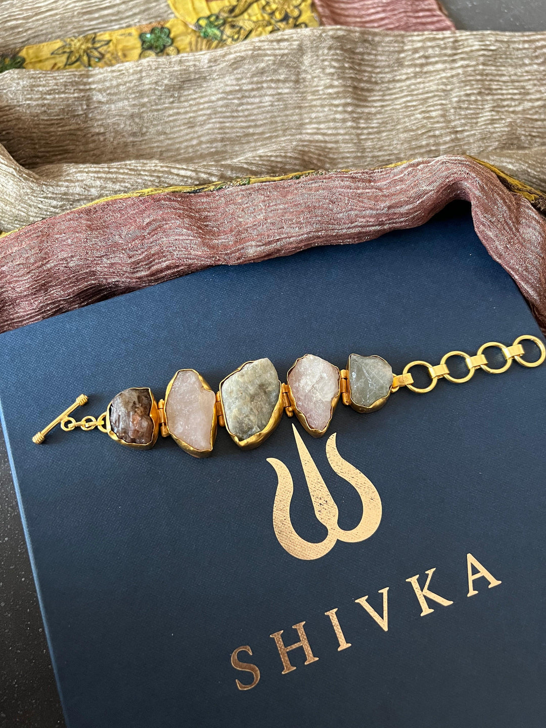 Raw Druzy Stone Bracelet - SHIVKA