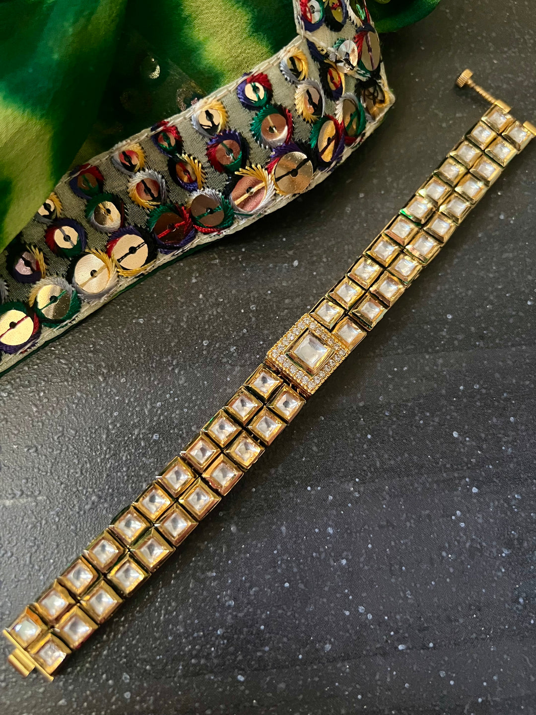 Vintage Kundan Bracelet/ Minimalist Jewellery