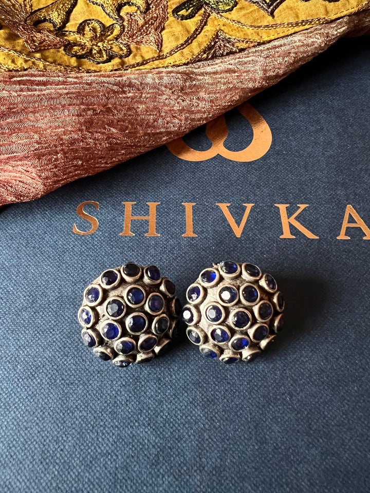 Round Stone Studs - SHIVKA