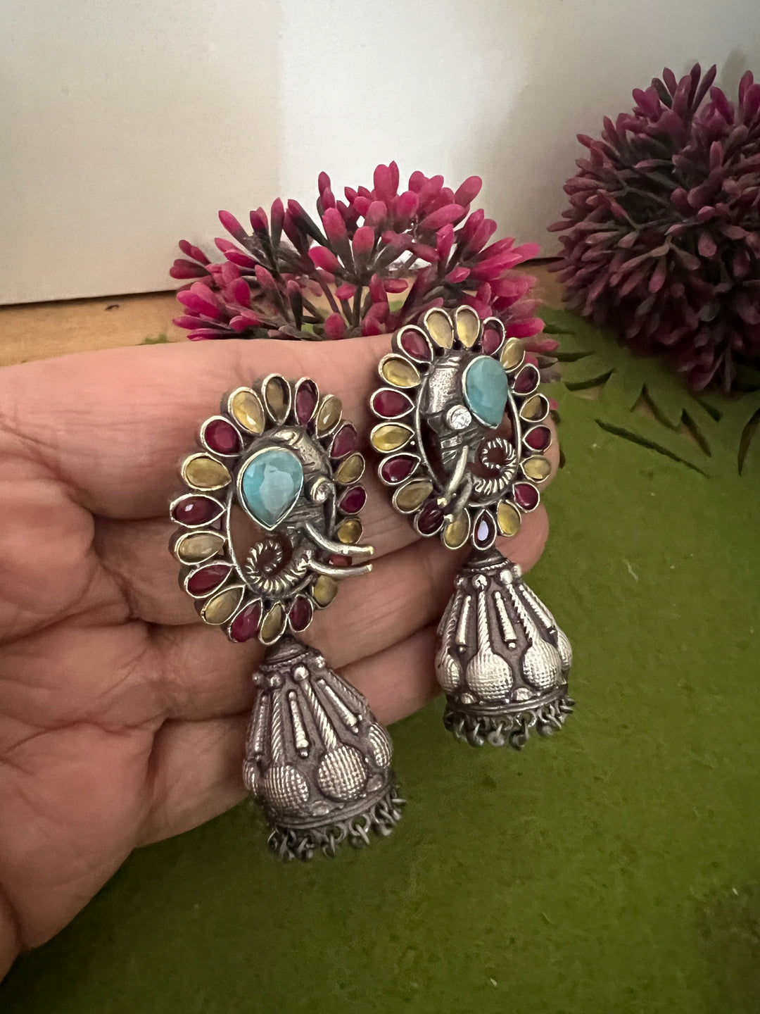 Antique Elephant Earrings