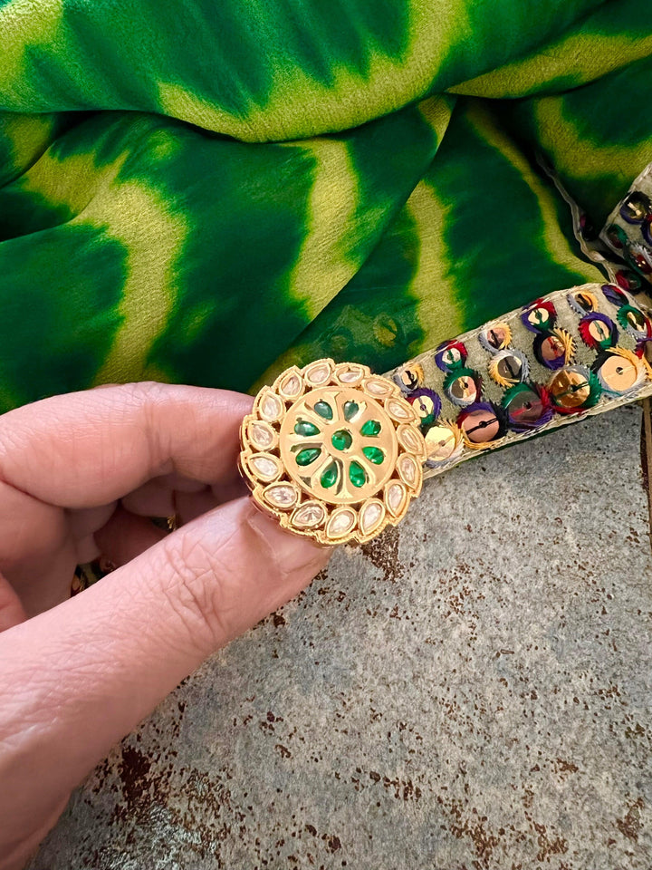Kundan Wedding Ring - SHIVKA
