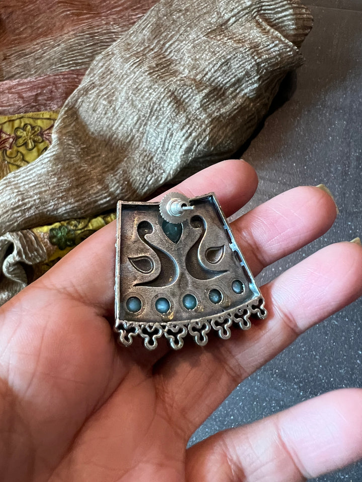 Antique Twin Peacock Earrings