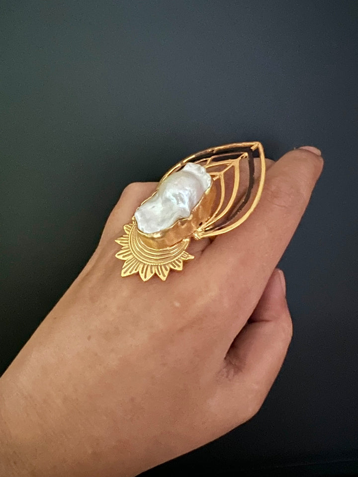 Bold Baroque Egyptian Ring
