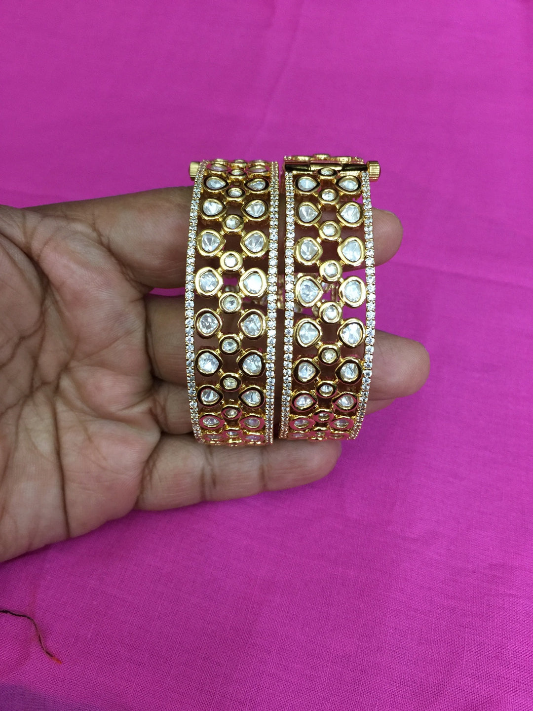 Bridal Kundan Kadas- Set of Two