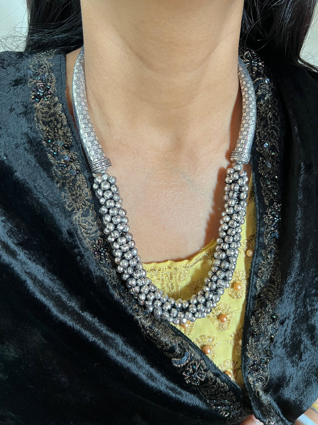 Antique Ghungroo Hasli Necklace