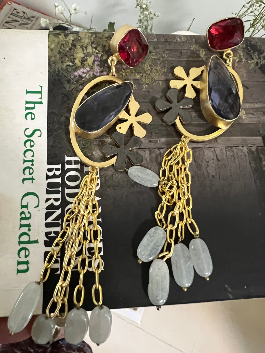 Designer Gemstone Danglers