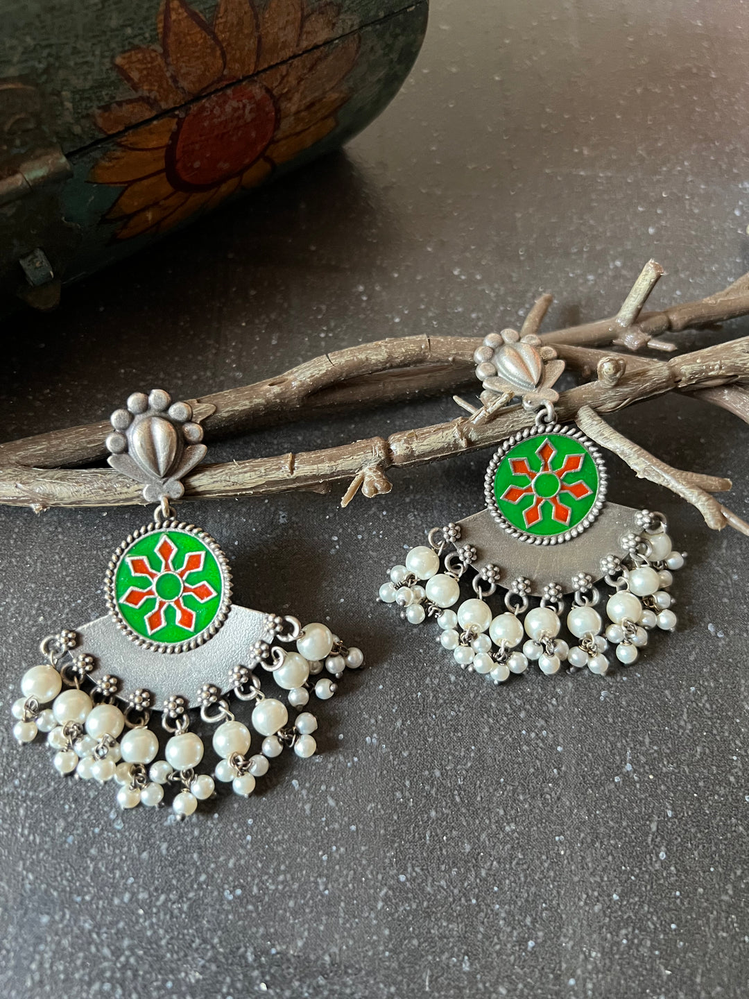 Antique Brass Earrings