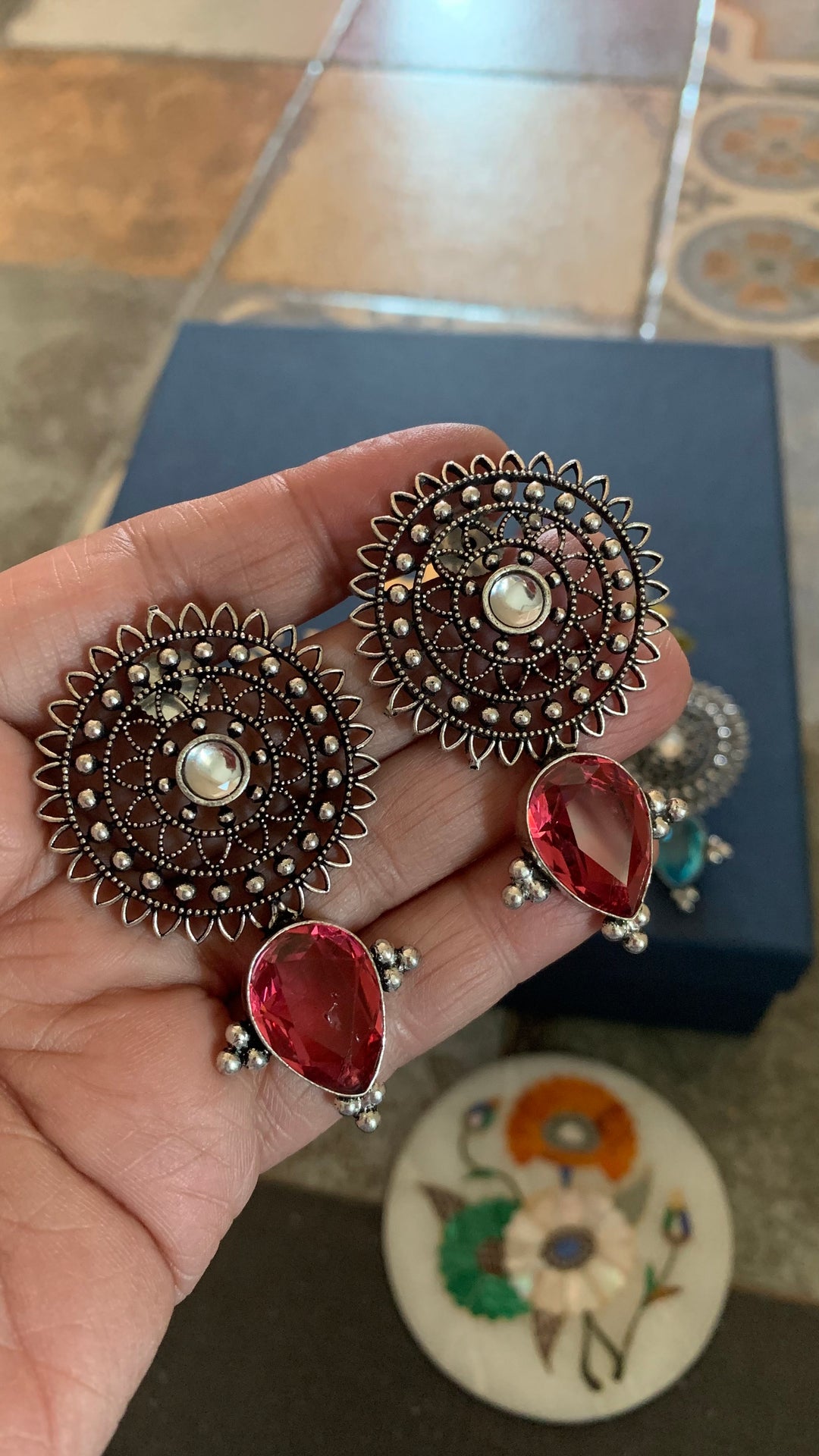 Designer Stone Earrings
